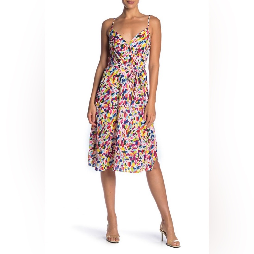Patterned Row-A midi dress, size M